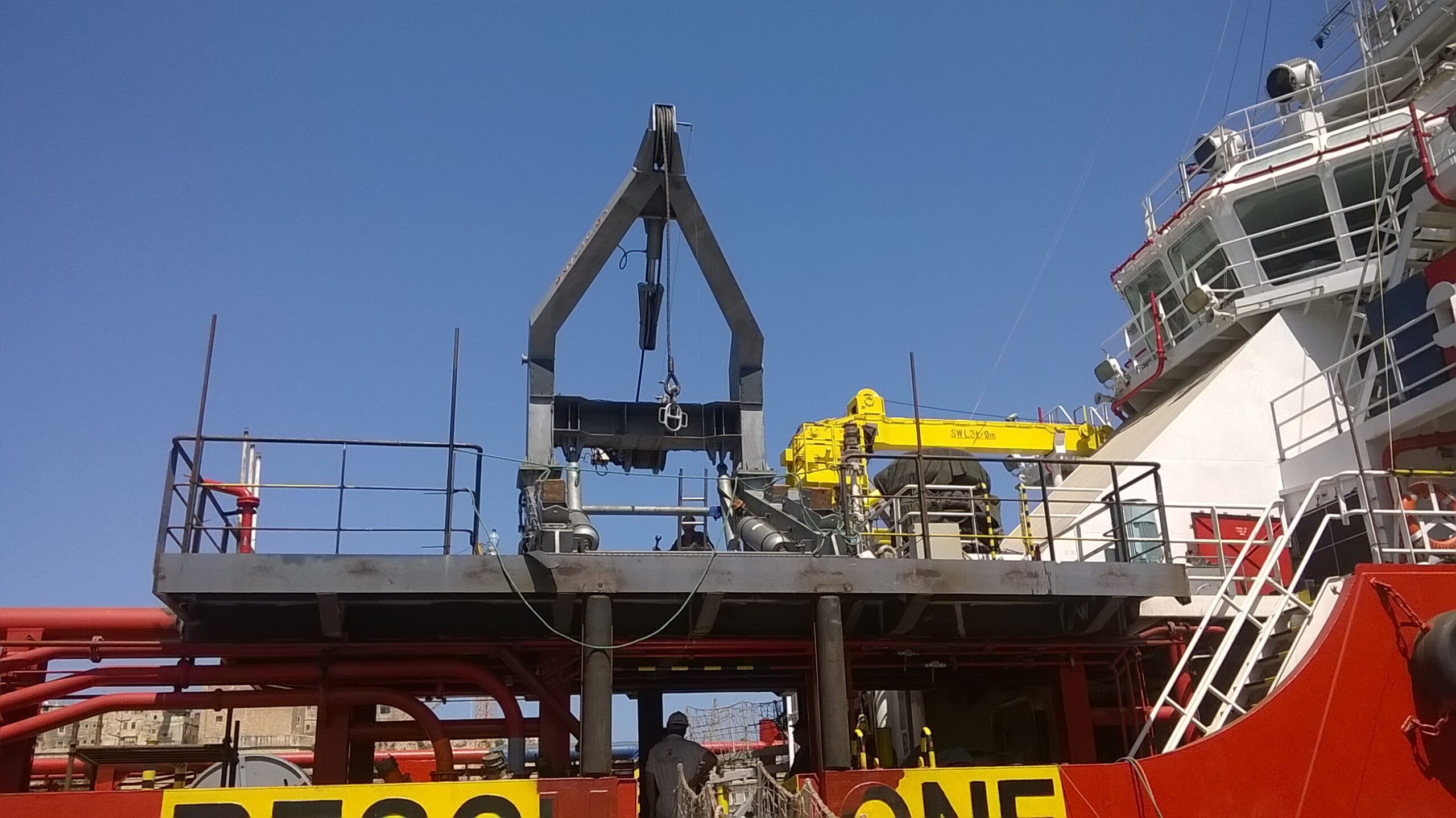 Installation of New RB Davit & Platform